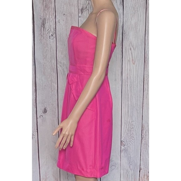 J.CREW Pink Strapless Spring Summer Party Going Out Dress With Pockets Size 4 - Picture 3 of 8